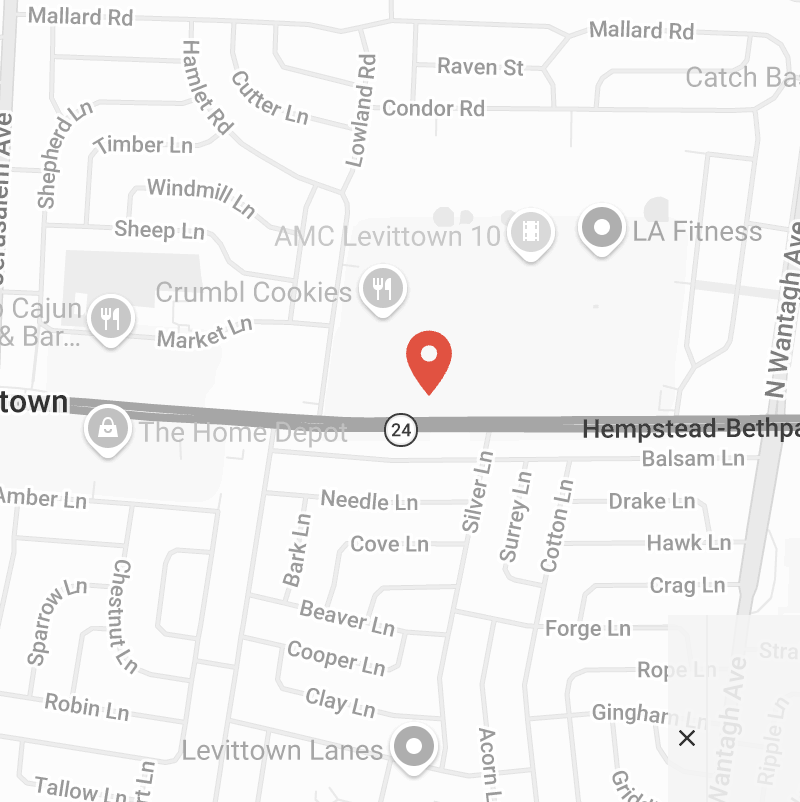 Map of Ugly Dumpling Levittown Location